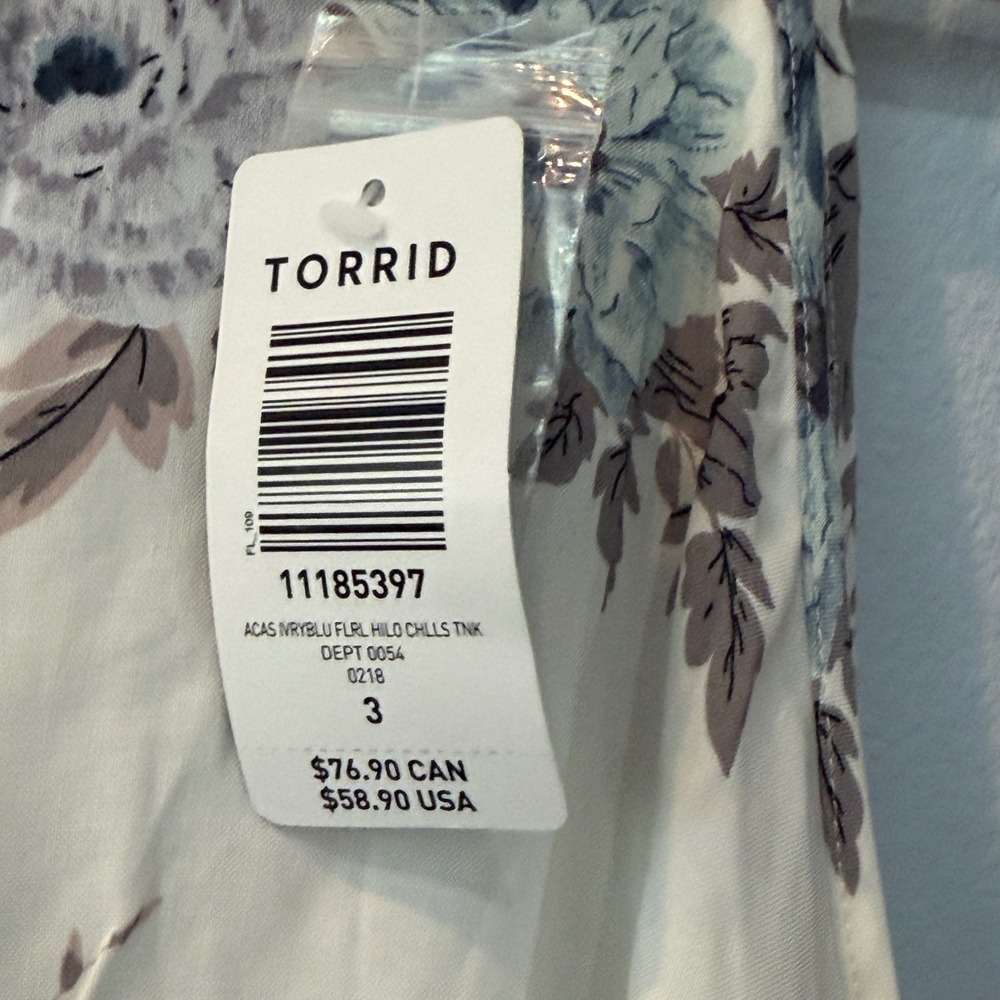 NEW Torrid Challis Floral High Low Halter Dress Plus Size Boho Feminine White 3X - Picture 10 of 14